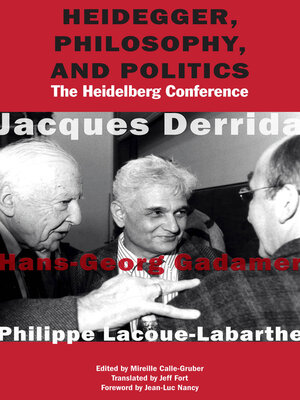 cover image of Heidegger, Philosophy, and Politics